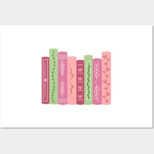 Pastel Bookshelf Posters and Art